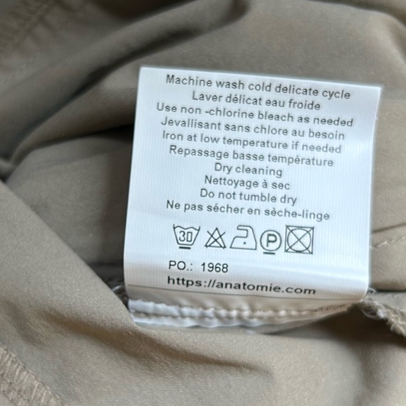 Anatomie Khaki Tan The Thea Curvy Pant Sz M - Picture 15 of 16